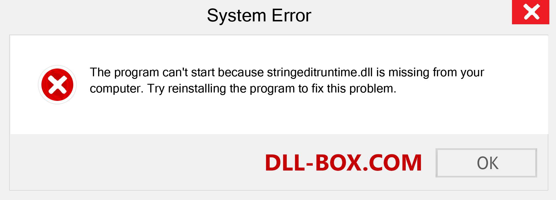  stringeditruntime.dll file is missing?. Download for Windows 7, 8, 10 - Fix  stringeditruntime dll Missing Error on Windows, photos, images