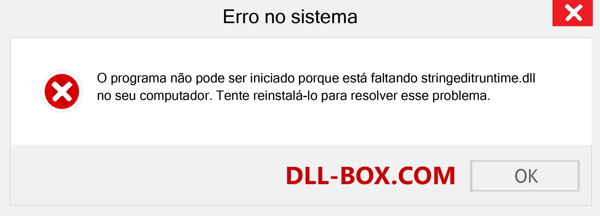 Arquivo stringeditruntime.dll ausente ?. Download para Windows 7, 8, 10 - Correção de erro ausente stringeditruntime dll no Windows, fotos, imagens